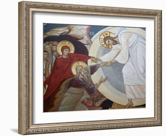 Resurrection. Jesus, Adam and Eve, Vienna, Austria, Europe-Godong-Framed Photographic Print