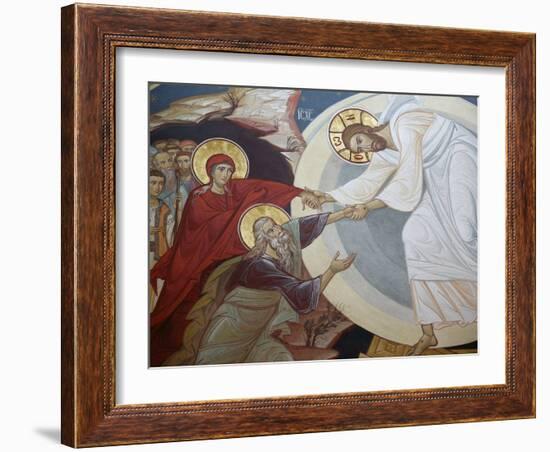 Resurrection. Jesus, Adam and Eve, Vienna, Austria, Europe-Godong-Framed Photographic Print