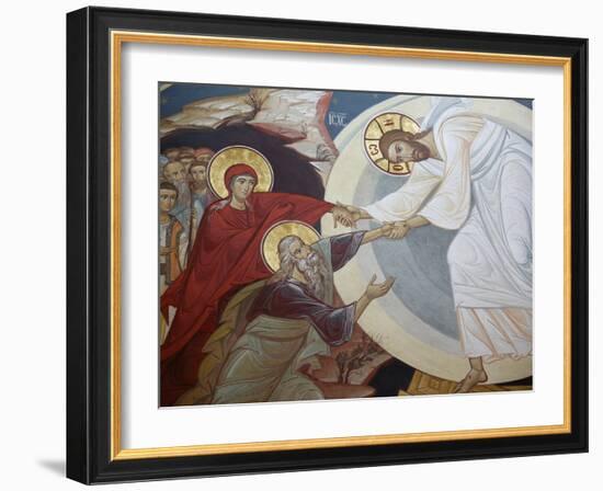 Resurrection. Jesus, Adam and Eve, Vienna, Austria, Europe-Godong-Framed Photographic Print