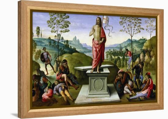 Resurrection of Christ, 1495-Perugino-Framed Premier Image Canvas