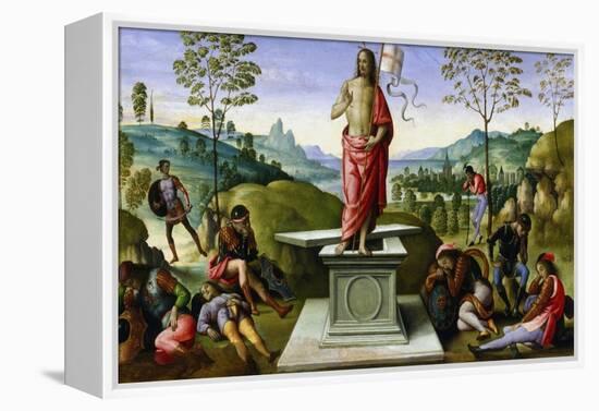 Resurrection of Christ, 1495-Perugino-Framed Premier Image Canvas