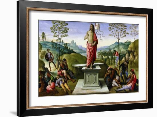 Resurrection of Christ, 1495-Perugino-Framed Giclee Print