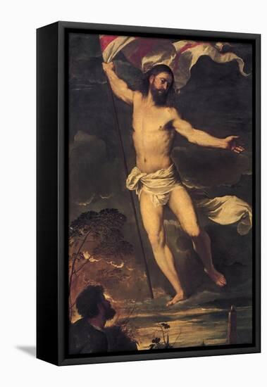 Resurrection of Christ, Detail from Central Panel of Averoldi Altarpiece-Titian (Tiziano Vecelli)-Framed Premier Image Canvas