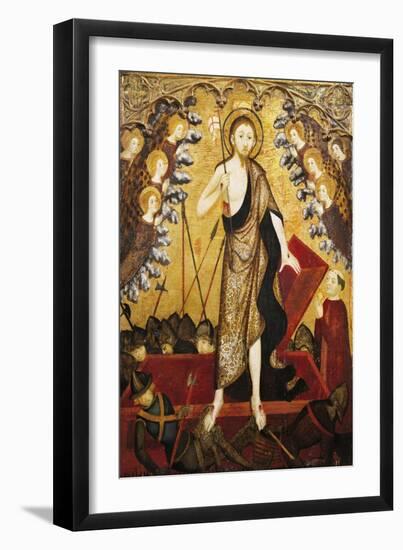 Resurrection of Christ, Panel from Altarpiece of Holy Sepulchre, 1381-1382-Jaime Serra-Framed Giclee Print