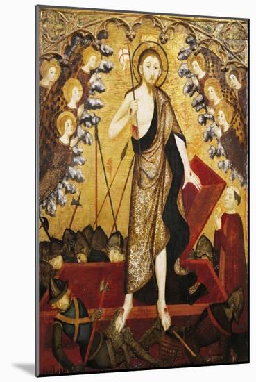 Resurrection of Christ, Panel from Altarpiece of Holy Sepulchre, 1381-1382-Jaime Serra-Mounted Giclee Print
