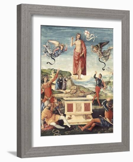 Resurrection of Christ-Raphael-Framed Art Print