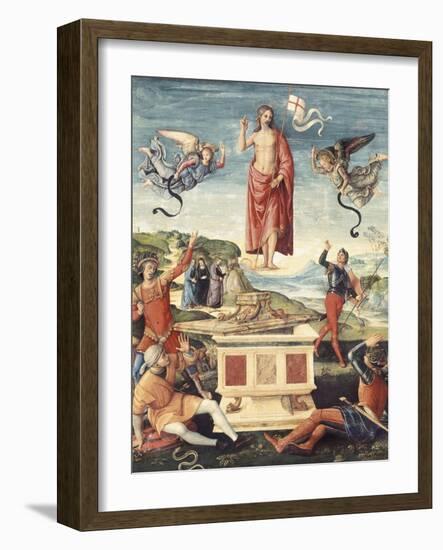 Resurrection of Christ-Raphael-Framed Art Print