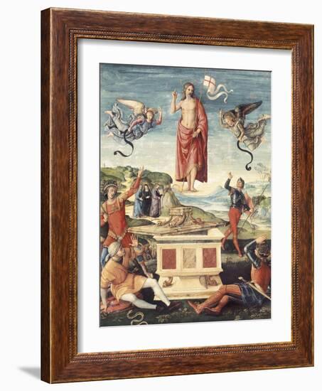 Resurrection of Christ-Raphael-Framed Art Print