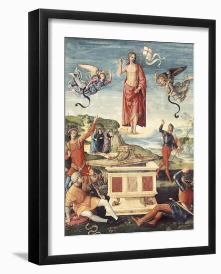 Resurrection of Christ-Raphael-Framed Art Print