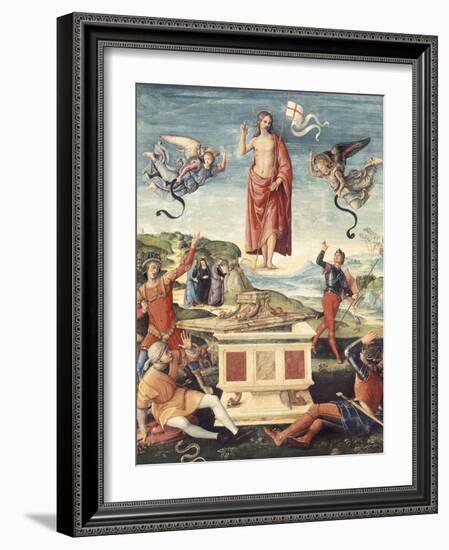 Resurrection of Christ-Raphael-Framed Art Print