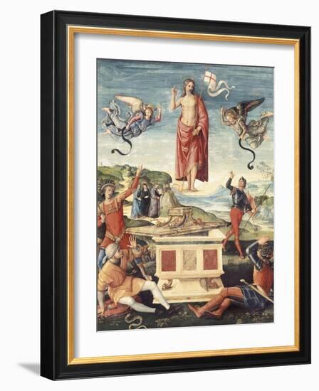 Resurrection of Christ-Raphael-Framed Art Print