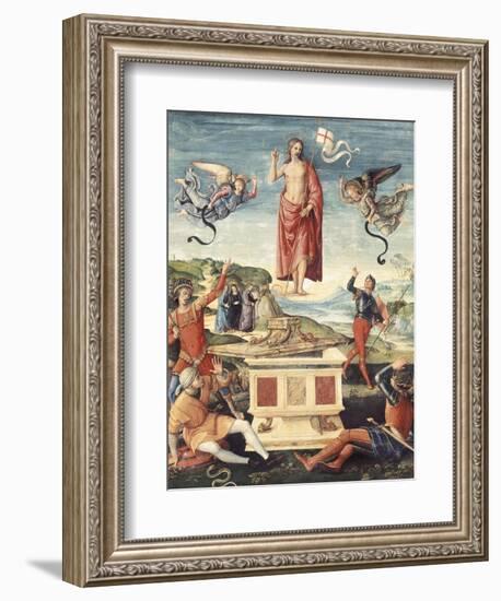 Resurrection of Christ-Raphael-Framed Premium Giclee Print