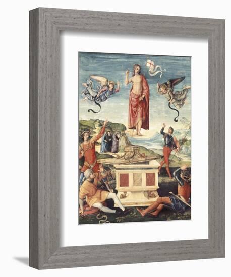 Resurrection of Christ-Raphael-Framed Premium Giclee Print