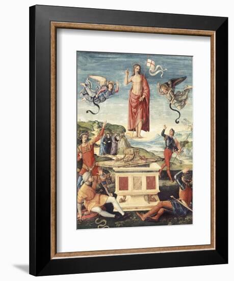 Resurrection of Christ-Raphael-Framed Premium Giclee Print