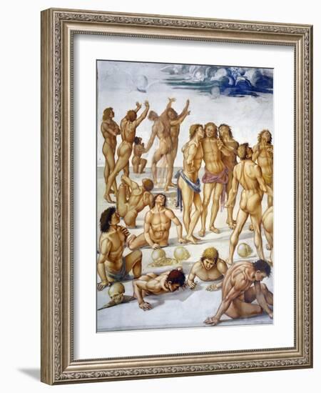 Resurrection of Flesh, from Last Judgment Fresco Cycle, 1499-1504-Luca Signorelli-Framed Giclee Print