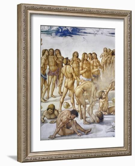 Resurrection of Flesh, from Last Judgment Fresco Cycle, 1499-1504-Luca Signorelli-Framed Giclee Print