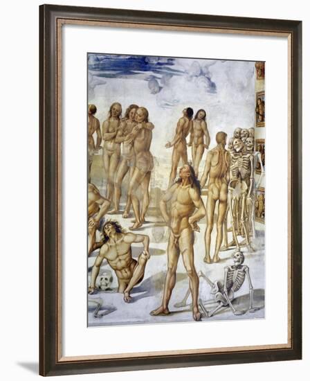 Resurrection of Flesh, from Last Judgment Fresco Cycle, 1499-1504-Luca Signorelli-Framed Giclee Print