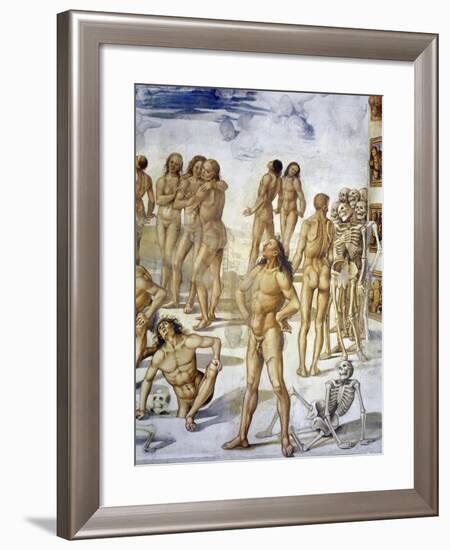 Resurrection of Flesh, from Last Judgment Fresco Cycle, 1499-1504-Luca Signorelli-Framed Giclee Print