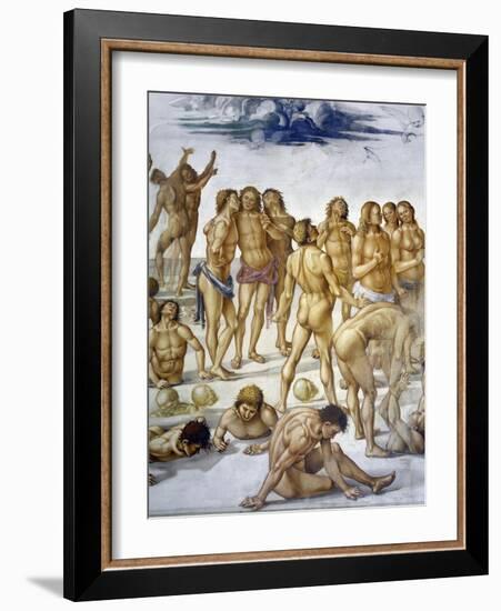 Resurrection of Flesh, from Last Judgment Fresco Cycle, 1499-1504-Luca Signorelli-Framed Giclee Print