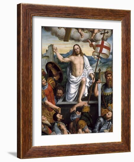 Resurrection of Jesus-Giuseppe Giovenone-Framed Art Print