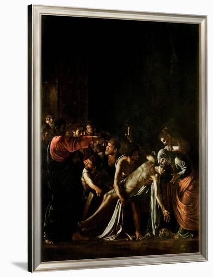 Resurrection of Lazarus-Caravaggio-Framed Premium Giclee Print