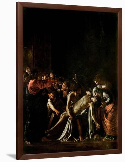 Resurrection of Lazarus-Caravaggio-Framed Premium Giclee Print