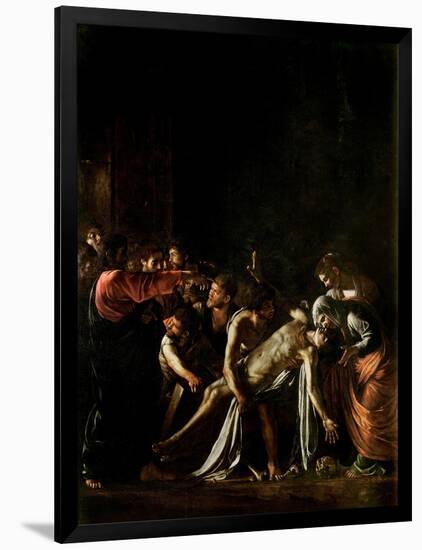 Resurrection of Lazarus-Caravaggio-Framed Premium Giclee Print