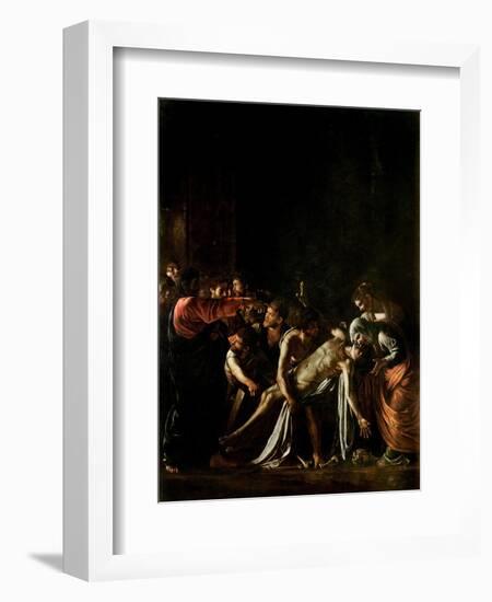 Resurrection of Lazarus-Caravaggio-Framed Giclee Print