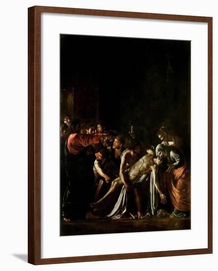 Resurrection of Lazarus-Caravaggio-Framed Giclee Print