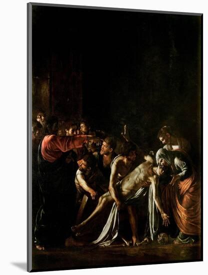 Resurrection of Lazarus-Caravaggio-Mounted Premium Giclee Print