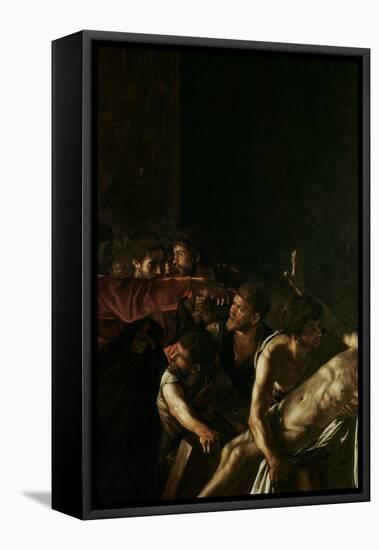 Resurrection of Lazarus-Caravaggio-Framed Premier Image Canvas