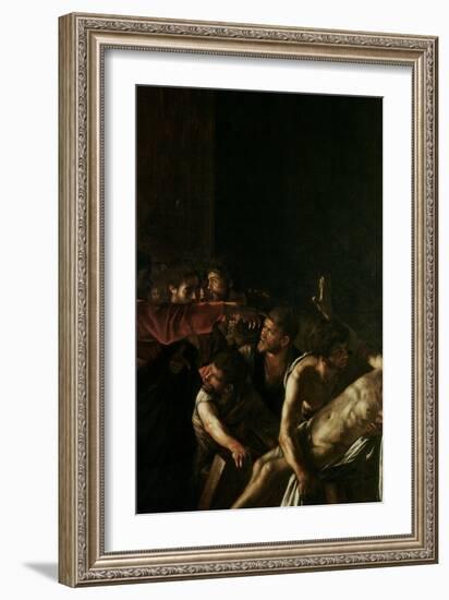 Resurrection of Lazarus-Caravaggio-Framed Giclee Print