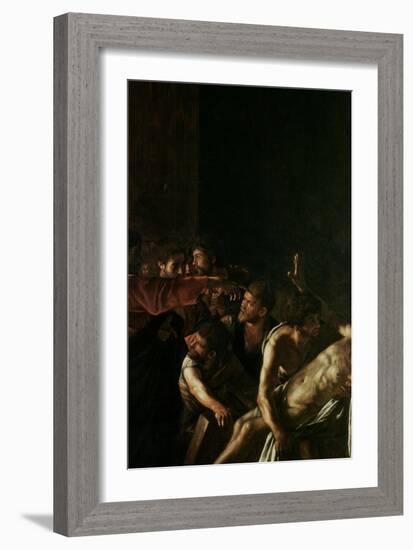 Resurrection of Lazarus-Caravaggio-Framed Giclee Print