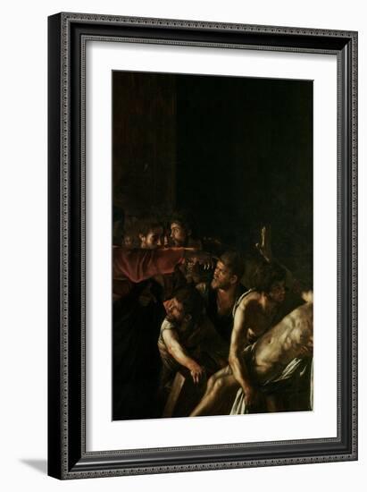 Resurrection of Lazarus-Caravaggio-Framed Giclee Print