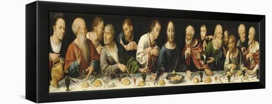 Retable de la déploration du Christ-Joos Van Cleve-Framed Premier Image Canvas