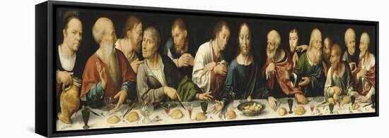 Retable de la déploration du Christ-Joos Van Cleve-Framed Premier Image Canvas