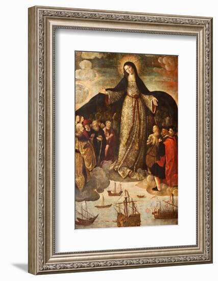 Retablo De La Virgen De Los Mareantes (Altarpiece of the Virgin De Los Mareantes), Real Alcazar De-Godong-Framed Photographic Print