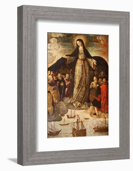 Retablo De La Virgen De Los Mareantes (Altarpiece of the Virgin De Los Mareantes), Real Alcazar De-Godong-Framed Photographic Print