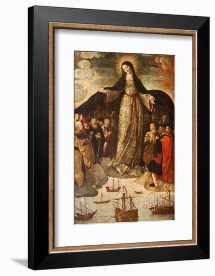 Retablo De La Virgen De Los Mareantes (Altarpiece of the Virgin De Los Mareantes), Real Alcazar De-Godong-Framed Photographic Print