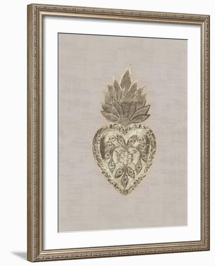 Retablos Sacred Heart-Belle Poesia-Framed Giclee Print