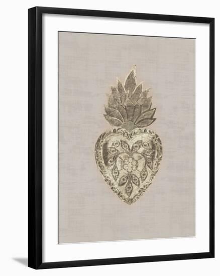 Retablos Sacred Heart-Belle Poesia-Framed Giclee Print