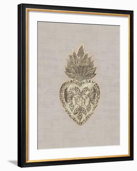 Retablos Sacred Heart-Belle Poesia-Framed Giclee Print