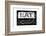 Retail Signage "Eat", Restaurant Sign, New Yorka, White Frame, Full Size Photography-Philippe Hugonnard-Framed Photographic Print