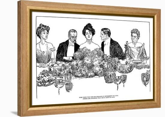 Retirement, 1900-Charles Dana Gibson-Framed Premier Image Canvas