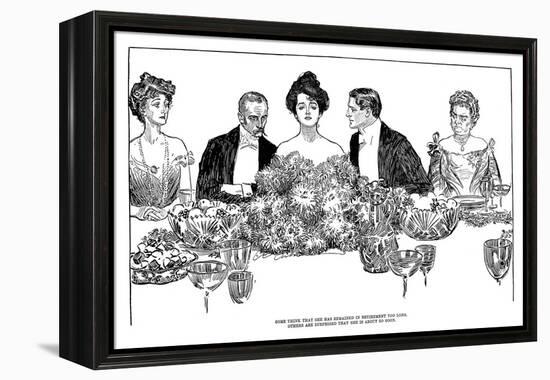 Retirement, 1900-Charles Dana Gibson-Framed Premier Image Canvas