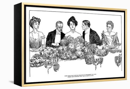 Retirement, 1900-Charles Dana Gibson-Framed Premier Image Canvas