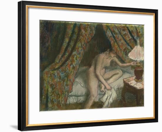 Retiring, C.1883-Edgar Degas-Framed Giclee Print