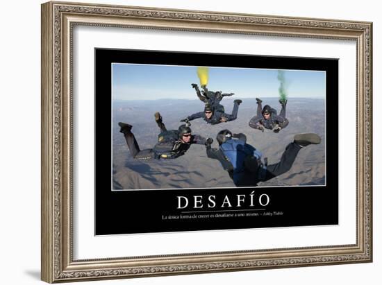 Reto. Cita Inspiradora Y Póster Motivacional-null-Framed Photographic Print