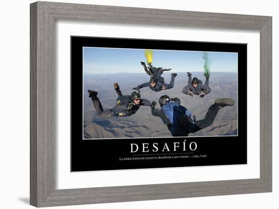 Reto. Cita Inspiradora Y Póster Motivacional-null-Framed Photographic Print