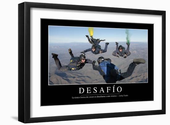 Reto. Cita Inspiradora Y Póster Motivacional--Framed Photographic Print